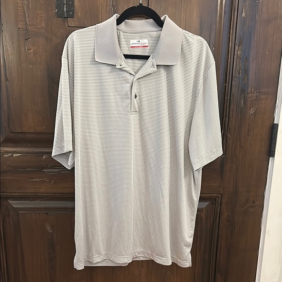 Grand Slam Other - Grand Slam Men's Striped Polo Shirt - Gray